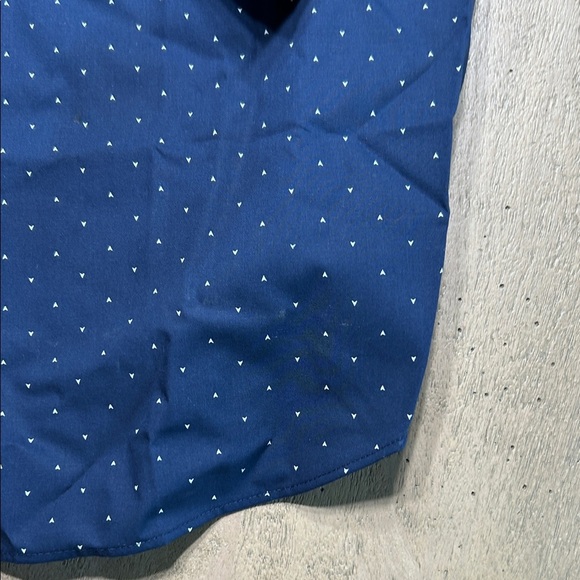 Banana Republic Navy Polka Dot Button Down Shirt - Picture 3 of 5